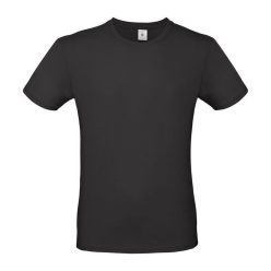 B&C B02E unisex rövid ujjú póló, black