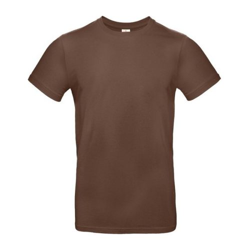 B&C B04E Exant 190 kereknyakú póló, chocolate - 2XL