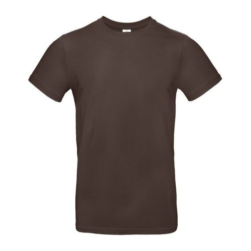 B&C B04E Exant 190 kereknyakú póló, brown - XL