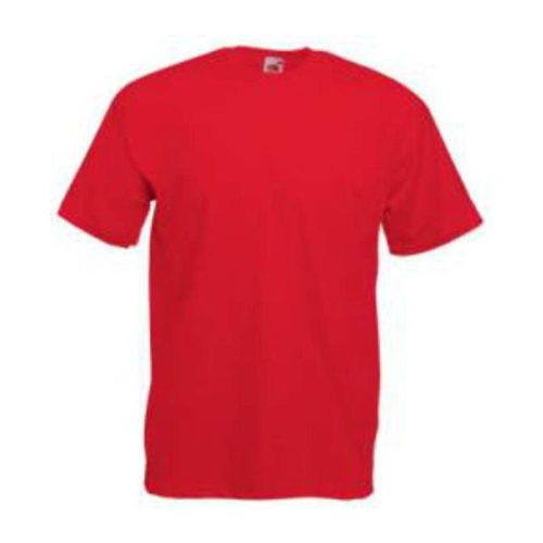 Fruit of the Loom F02 kereknyakú, rövid ujjú póló VALUEWEIGHT T, Red - XL