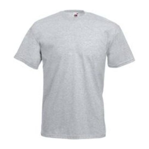 Fruit of the Loom F02 kereknyakú, rövid ujjú póló VALUEWEIGHT T, Heather Grey - L