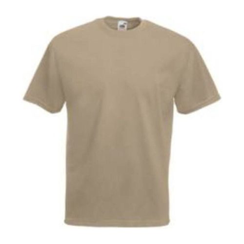 Fruit of the Loom F02 kereknyakú, rövid ujjú póló VALUEWEIGHT T, Khaki - 2XL