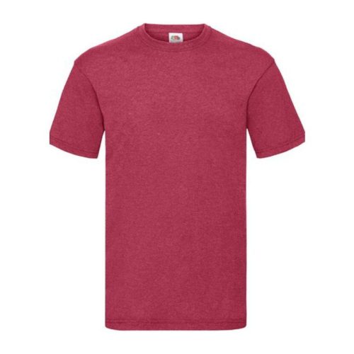 Fruit of the Loom F02 kereknyakú, rövid ujjú póló VALUEWEIGHT T, Vintage Heather Red - L