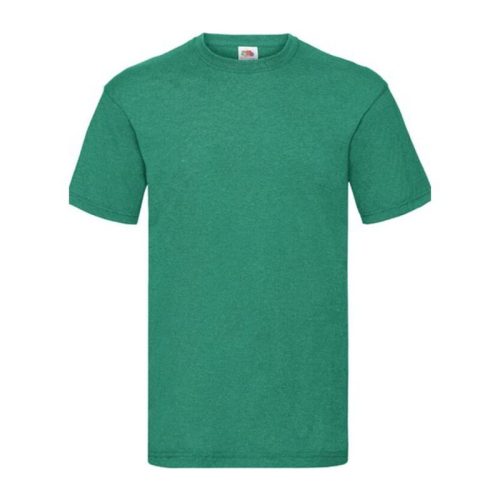 Fruit of the Loom F02 kereknyakú, rövid ujjú póló VALUEWEIGHT T, Retro Heather Green