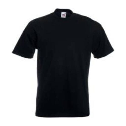 Fruit of the Loom F03 rövid ujjú környakas póló, SUPER PREMIUM T, Black