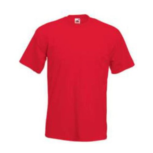 Fruit of the Loom F03 rövid ujjú környakas póló, SUPER PREMIUM T, Red