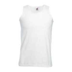   Fruit of the Loom F06 ujjatlan, sportos trikó, ATHLETIC VEST, White