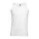 Fruit of the Loom F06 ujjatlan, sportos trikó, ATHLETIC VEST, White