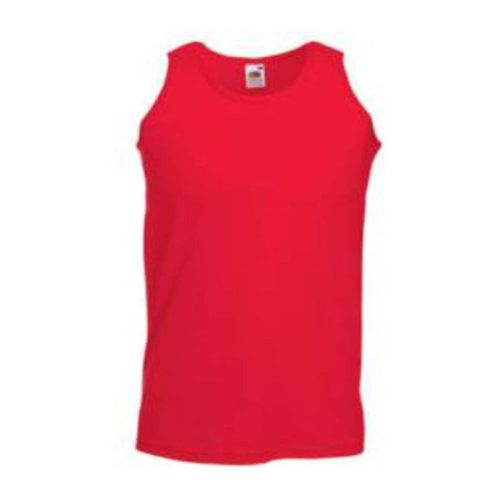 Fruit of the Loom F06 ujjatlan, sportos trikó, ATHLETIC VEST, Red - M