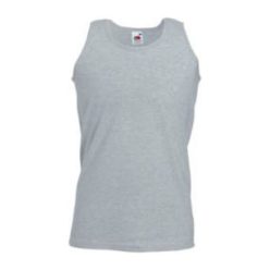   Fruit of the Loom F06 ujjatlan, sportos trikó, ATHLETIC VEST, Heather Grey