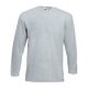 Fruit of the Loom F07 hosszú ujjú póló, VALUEWEIGHT LONG SLEEVE T, Heather Grey - M