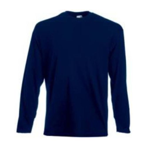 Fruit of the Loom F07 hosszú ujjú póló, VALUEWEIGHT LONG SLEEVE T, Deep Navy - L