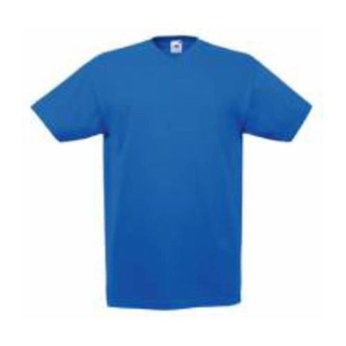 Fruit of the Loom F08 V-nyakú pamut póló, VALUEWEIGHT V-NECK T, Royal Blue