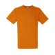 Fruit of the Loom F08 V-nyakú pamut póló, VALUEWEIGHT V-NECK T, Orange