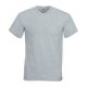 Fruit of the Loom F08 V-nyakú póló, VALUEWEIGHT V-NECK T, Heather Grey - L