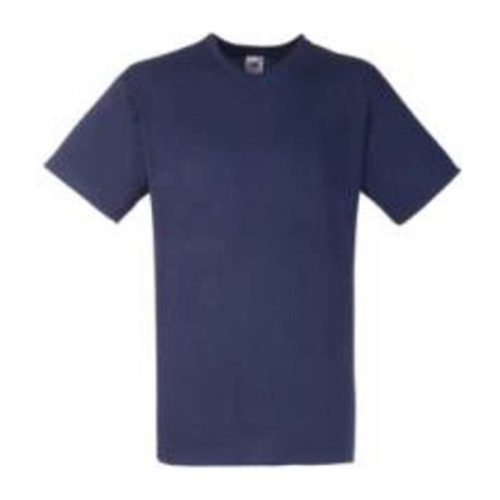 Fruit of the Loom F08 V-nyakú pamut póló, VALUEWEIGHT V-NECK T, Deep Navy - 2XL