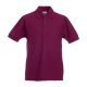 Fruit of the Loom F38 gyerek galléros piké póló, 65/35 KIDS PIQUE POLO, Burgundy