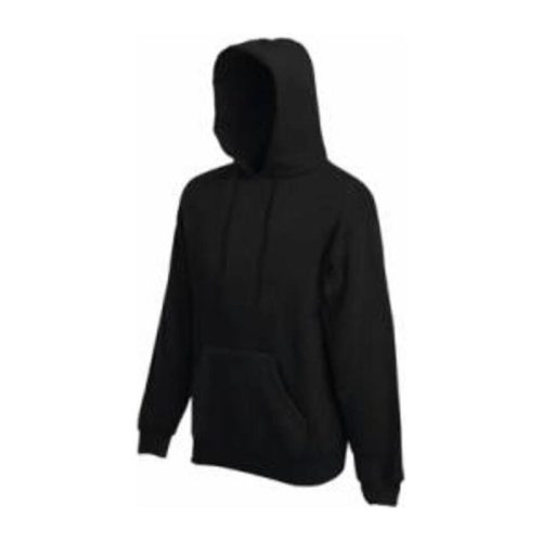 Fruit of the Loom F44 kapucnis pulóver, HOODED SWEAT, Black