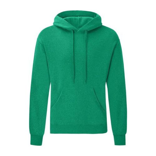 Fruit of the Loom F44 kapucnis pulóver, HOODED SWEAT, Heather Green - 2XL