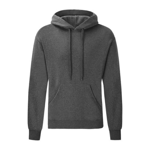 Fruit of the Loom F44 kapucnis pulóver, HOODED SWEAT, Dark Heather Grey