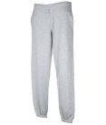 Fruit of the Loom F52 zsebes jogging alsó, ELASTICATED CUFF JOG PANTS, Heather Grey - M