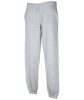 Fruit of the Loom F52 zsebes jogging alsó, ELASTICATED CUFF JOG PANTS, Heather Grey - L