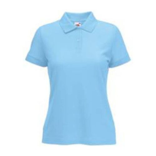 Fruit of the Loom F68 galléros Női póló LADY-FIT 65/35 POLO, Sky Blue - M