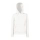 Fruit of the Loom F81 kapucnis Női pulóver, LADY-FIT HOODED SWEAT, White - M