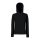 Fruit of the Loom F81 kapucnis Női pulóver, LADY-FIT HOODED SWEAT, Black - 2XL