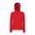 Fruit of the Loom F81 kapucnis Női pulóver, LADY-FIT HOODED SWEAT, Red - S