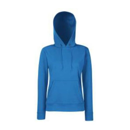 Fruit of the Loom F81 kapucnis Női pulóver, LADY-FIT HOODED SWEAT, Royal Blue - S