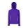 Fruit of the Loom F81 kapucnis Női pulóver, LADY-FIT HOODED SWEAT, Purple - S