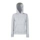 Fruit of the Loom F81 kapucnis Női pulóver, LADY-FIT HOODED SWEAT, Heather Grey - S