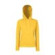 Fruit of the Loom F81 kapucnis Női pulóver, LADY-FIT HOODED SWEAT, Sunflower - XL