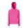 Fruit of the Loom F81 kapucnis Női pulóver, LADY-FIT HOODED SWEAT, Fuchsia - S