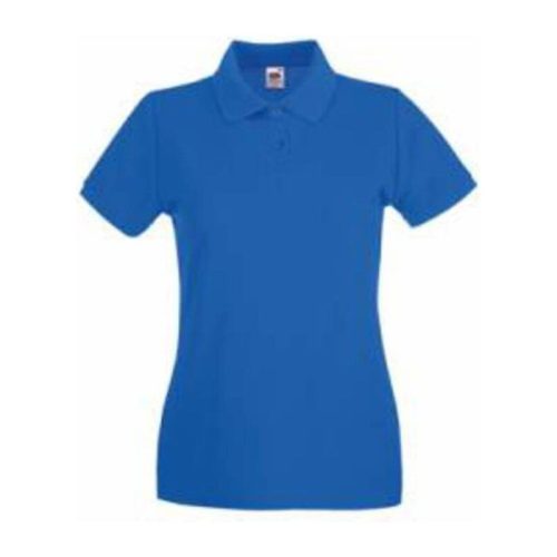 Fruit of the Loom FN01 Női galléros póló, LADY FIT PREMIUM POLO, Royal Blue - S