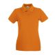 Fruit of the Loom FN01 Női galléros póló, LADY FIT PREMIUM POLO, Orange - S