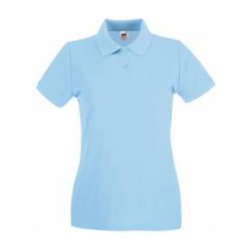 Fruit of the Loom FN01 Női galléros póló, LADY FIT PREMIUM POLO, Sky Blue - S