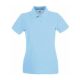 Fruit of the Loom FN01 Női galléros póló, LADY FIT PREMIUM POLO, Sky Blue - L