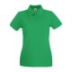 Fruit of the Loom FN01 Női galléros póló, LADY FIT PREMIUM POLO, Kelly Green - S