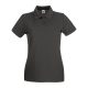 Fruit of the Loom FN01 Női galléros póló, LADY FIT PREMIUM POLO, Graphite - S