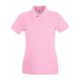 Fruit of the Loom FN01 Női galléros póló, LADY FIT PREMIUM POLO, Light Pink - M