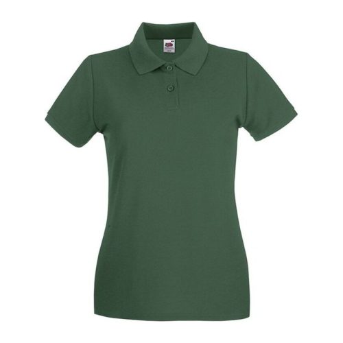 Fruit of the Loom FN01 Női galléros póló, LADY FIT PREMIUM POLO, Bottle Green - 2XL