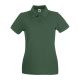 Fruit of the Loom FN01 Női galléros póló, LADY FIT PREMIUM POLO, Bottle Green