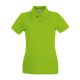 Fruit of the Loom FN01 Női galléros póló, LADY FIT PREMIUM POLO, Lime - S