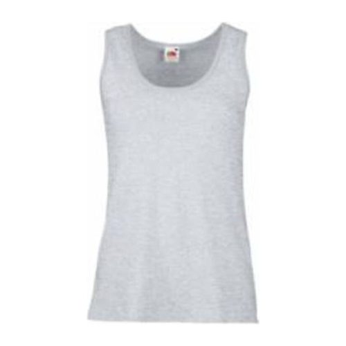 Fruit of the Loom FN02 ujjatlan Női póló LADY FIT VALUEWEIGHT VEST, Heather Grey - L