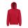 Fruit of the Loom FN07 cipzáras kapucnis pulóver, HOODED SWEAT JACKET, Red