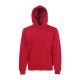 Fruit of the Loom FN07 cipzáras kapucnis pulóver, HOODED SWEAT JACKET, Red