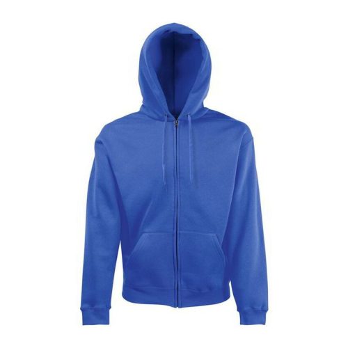 Fruit of the Loom FN07 cipzáras kapucnis pulóver, HOODED SWEAT JACKET, Royal Blue - XL