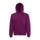 Fruit of the Loom FN07 cipzáras kapucnis pulóver, HOODED SWEAT JACKET, Burgundy - L